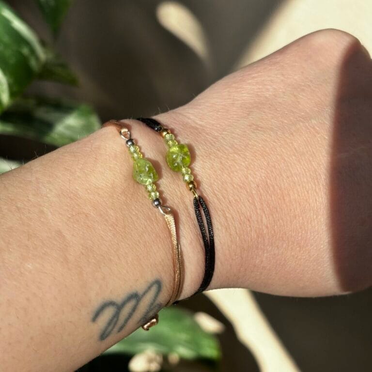 Geboortesteen armband | Augustus