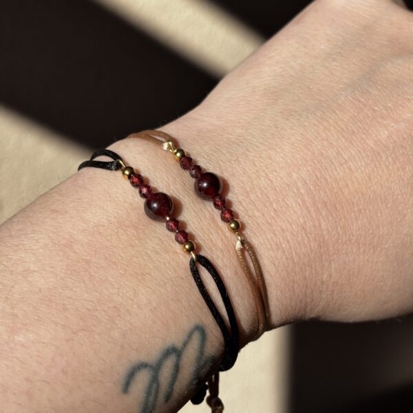 Geboortesteen armband januari