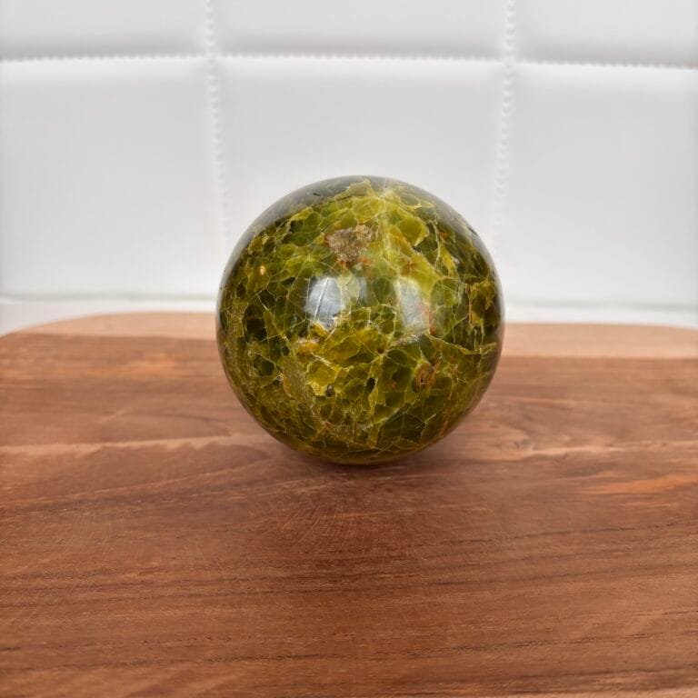 Groene opaal bol 1 | 9.5 cm