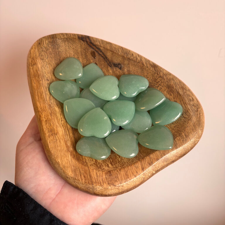 Groene aventurijn hartjes