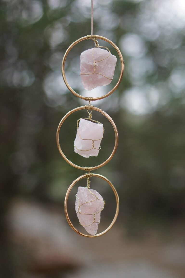 Decoratiehanger rozenkwarts