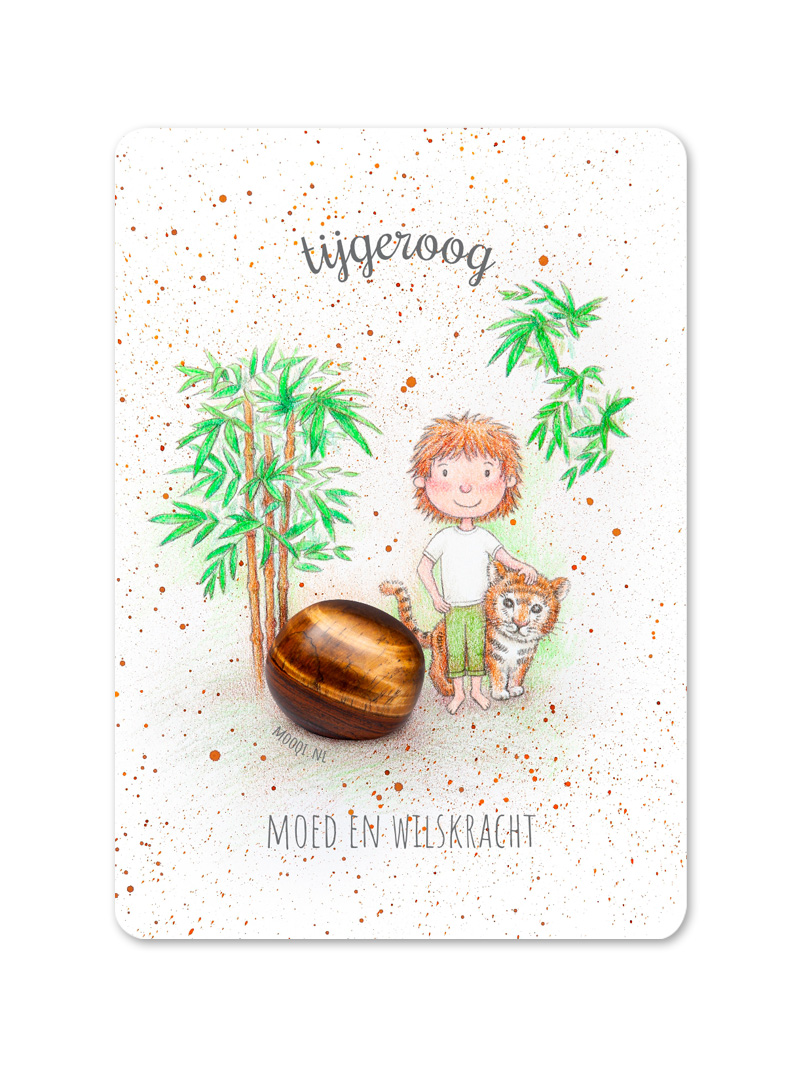 edelsteen minikaart tijgeroog