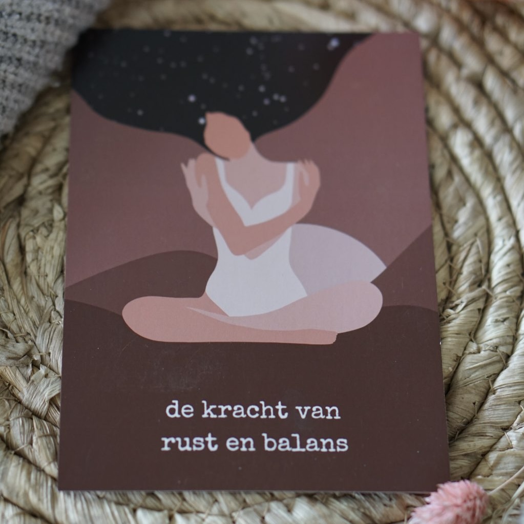 Affirmatie postkaart | De kracht van rust en balans