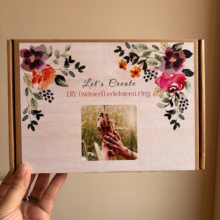DIY pakketje edelsteen ring
