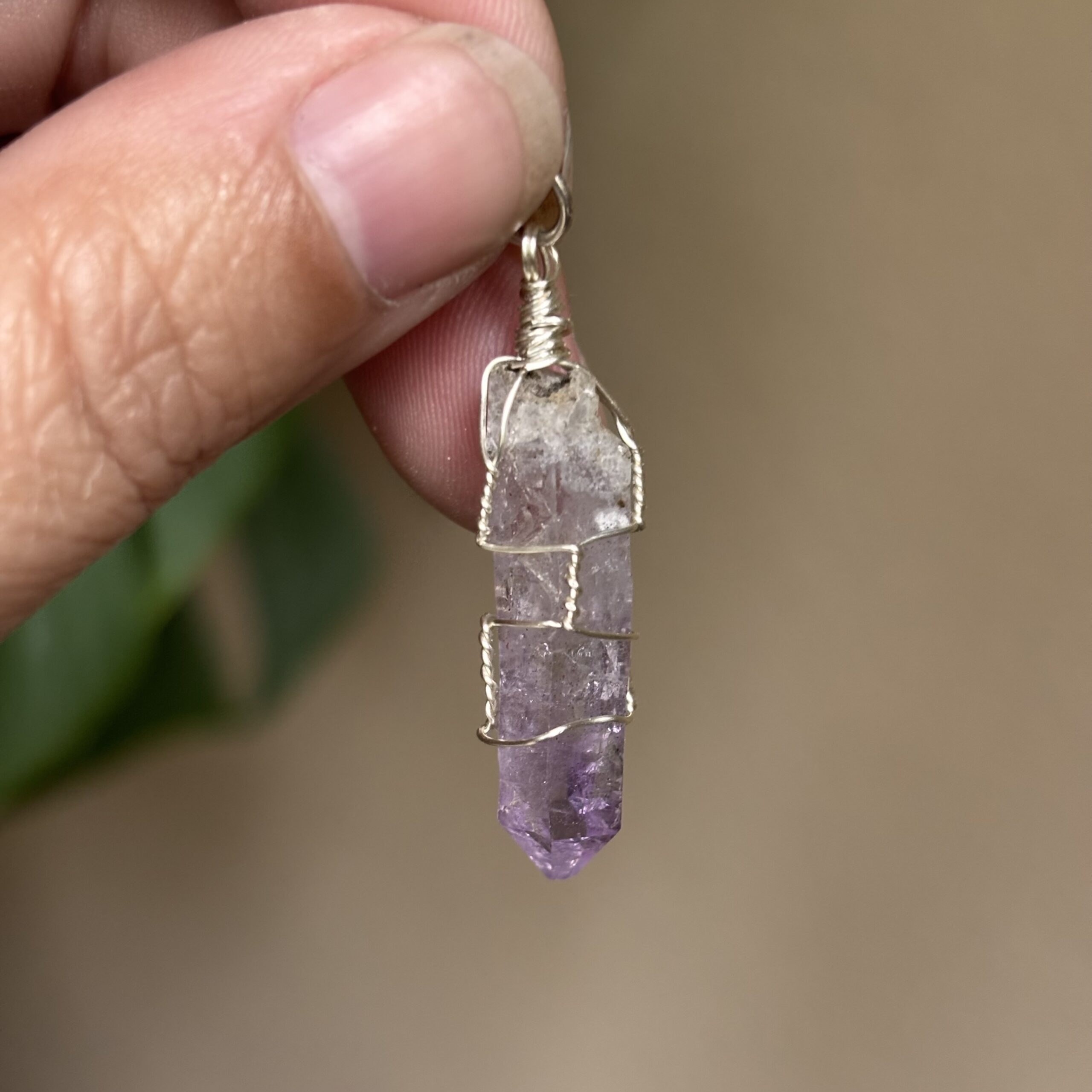 Vera cruz amethist edelsteen hanger 1