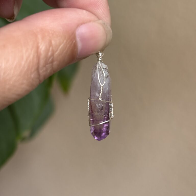 Vera Cruz amethist edelsteen hanger 2