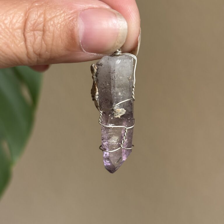 Vera Cruz amethist edelsteen hanger 3