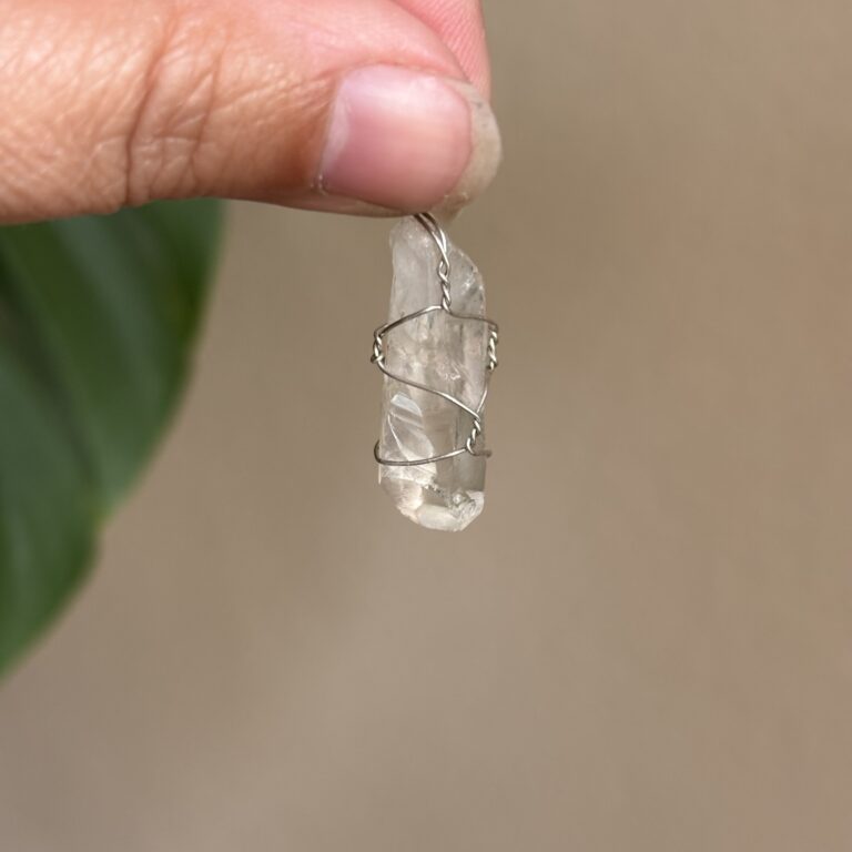 Bergkristal edelsteen hanger 2