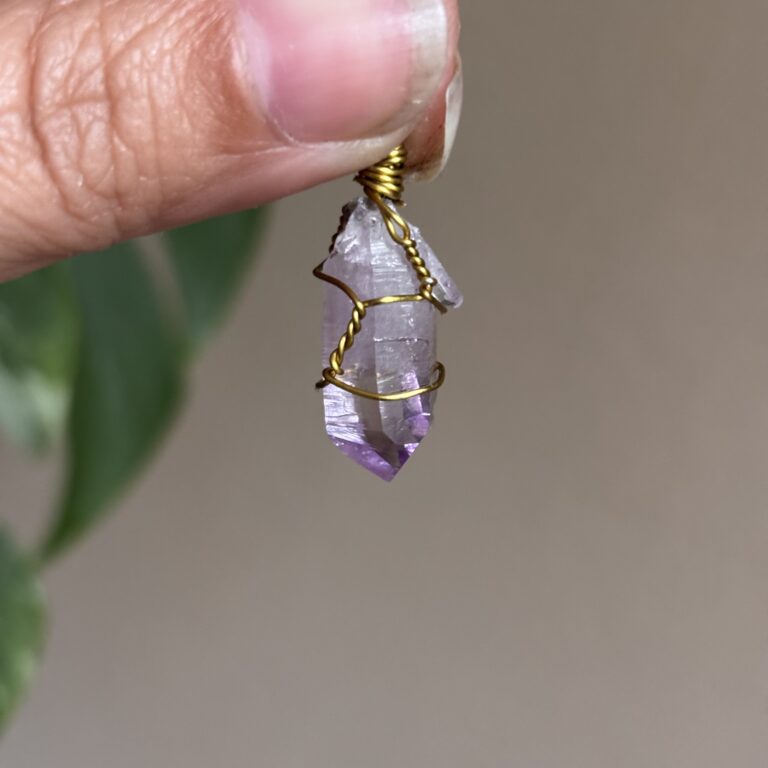 Vera cruz amethist edelsteen hanger 5