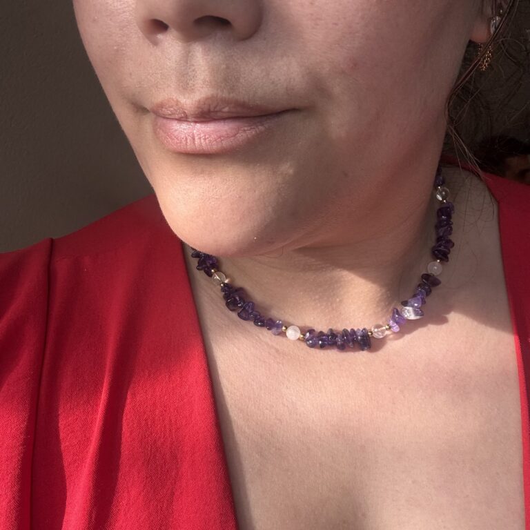 Edelsteen ketting amethist