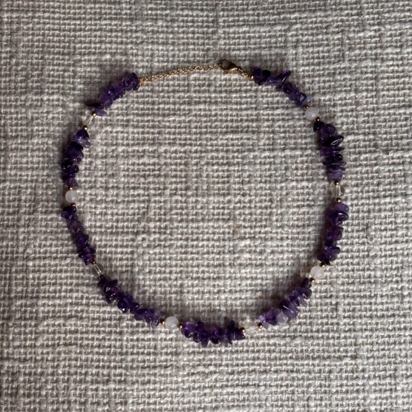 Edelsteen ketting amethist