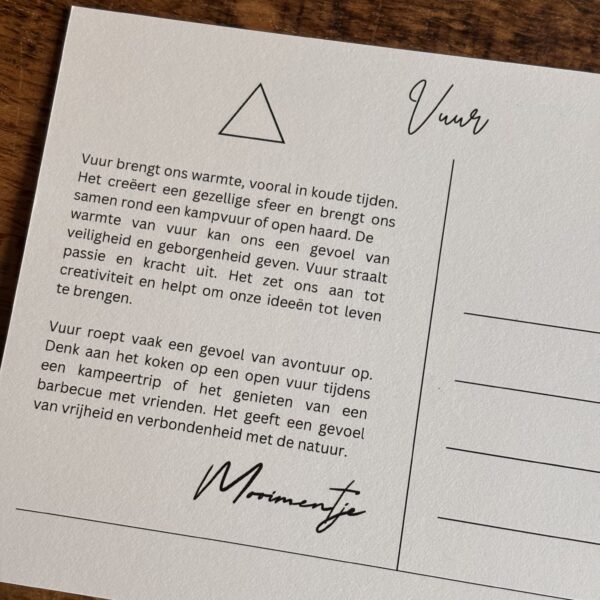Postkaart vuur