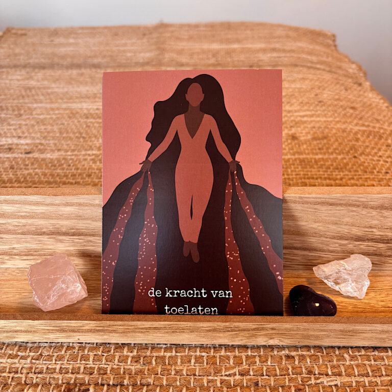 Affirmatie postkaart | De kracht van toelaten