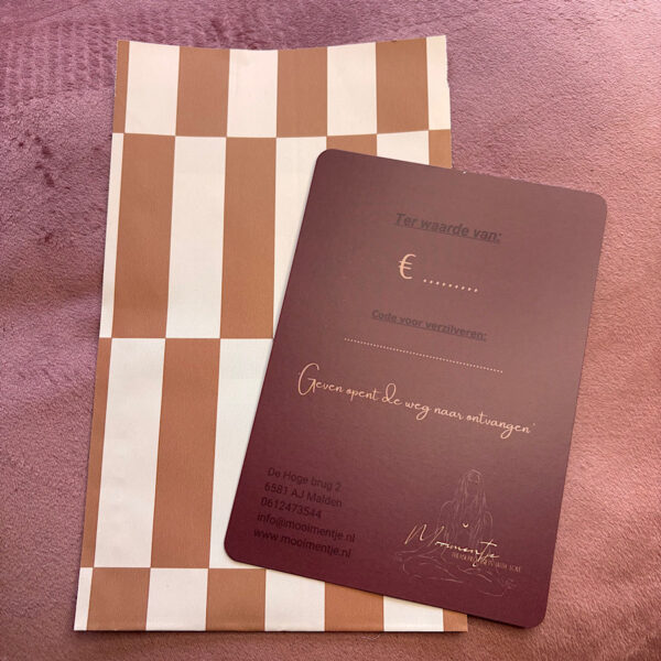 Mooimentje cadeaubon (post) - Afbeelding 2