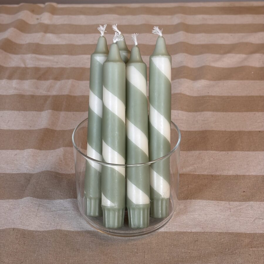 Dinerkaars Swirl beige/groen