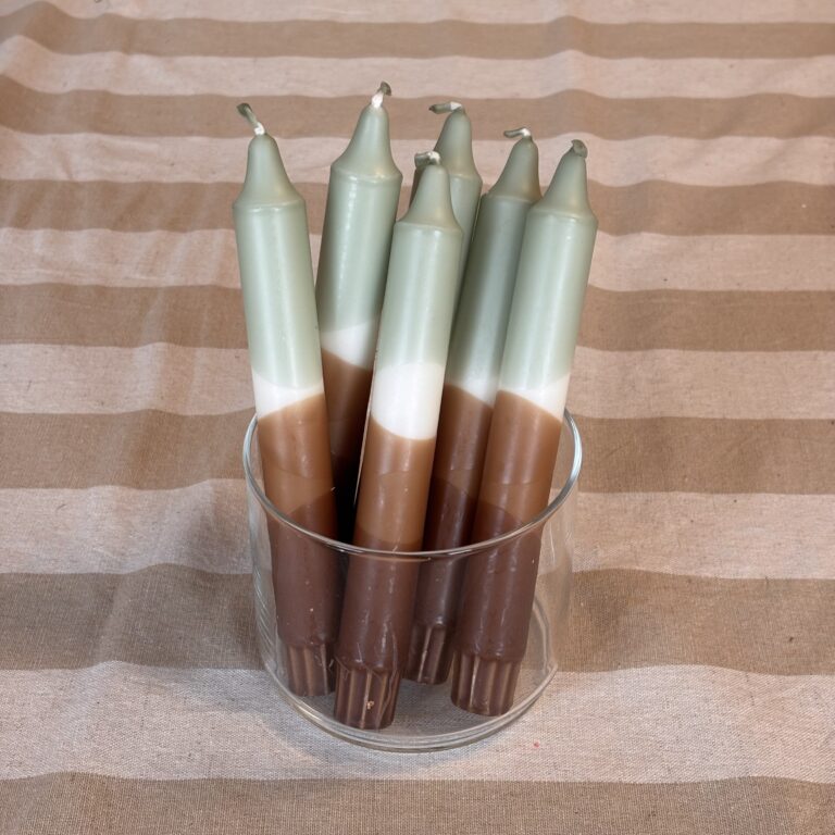 Dinerkaars dip dye groen/bruin