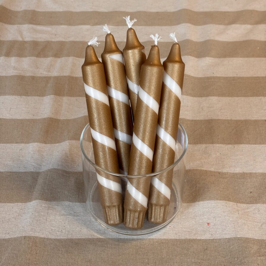 Dinerkaars swirl goud/beige