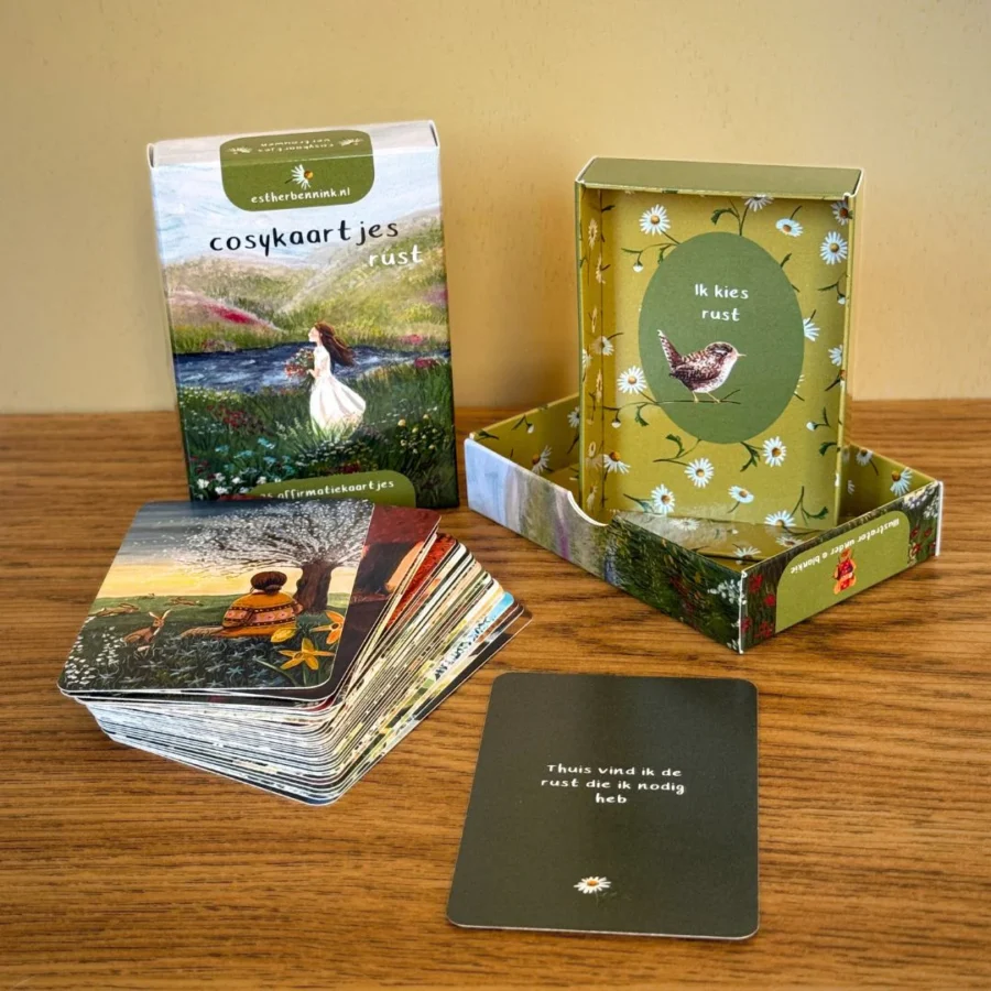 Cosy affirmatie kaartjes | Rust