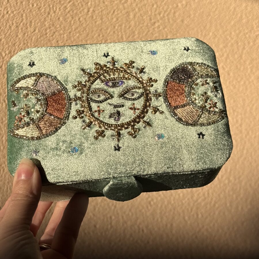 Opbergdoosje mint zon en maan