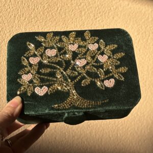 Opbergdoosje groen levensboom