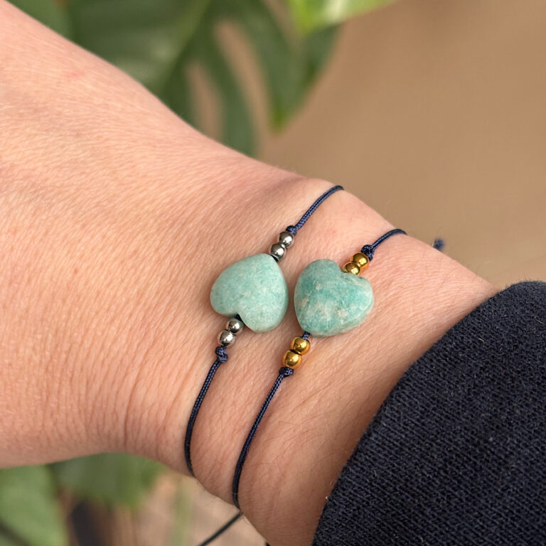 Armband met edelstenen – Ik hou van mij | Amazoniet