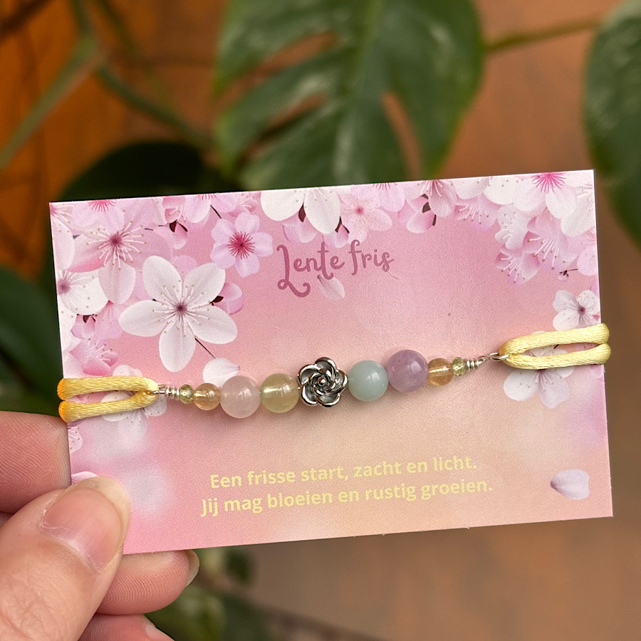 Lente fris edelsteen armband - Afbeelding 6