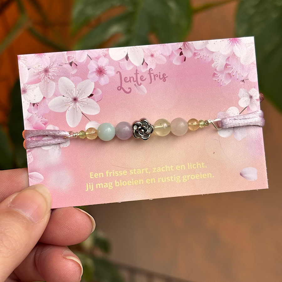 Lente fris edelsteen armband - Afbeelding 5