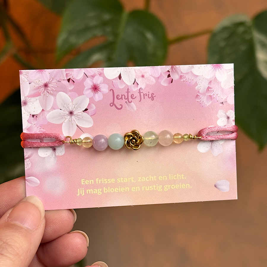 Lente fris edelsteen armband - Afbeelding 4