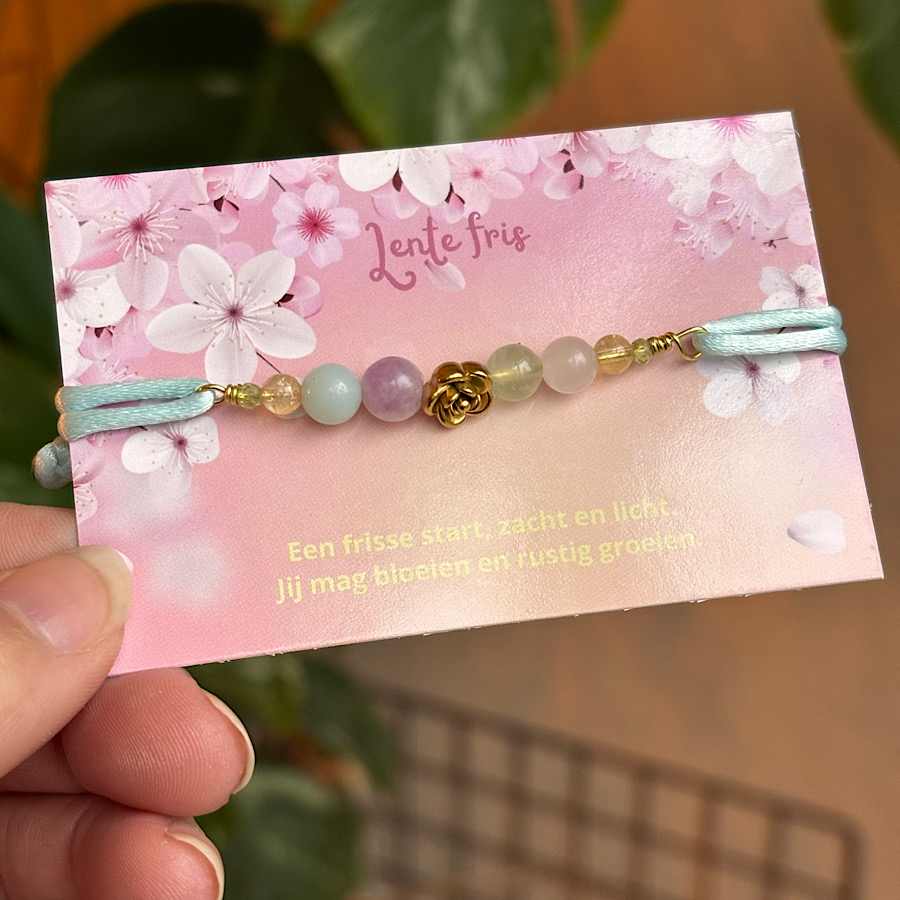 Lente fris edelsteen armband - Afbeelding 3