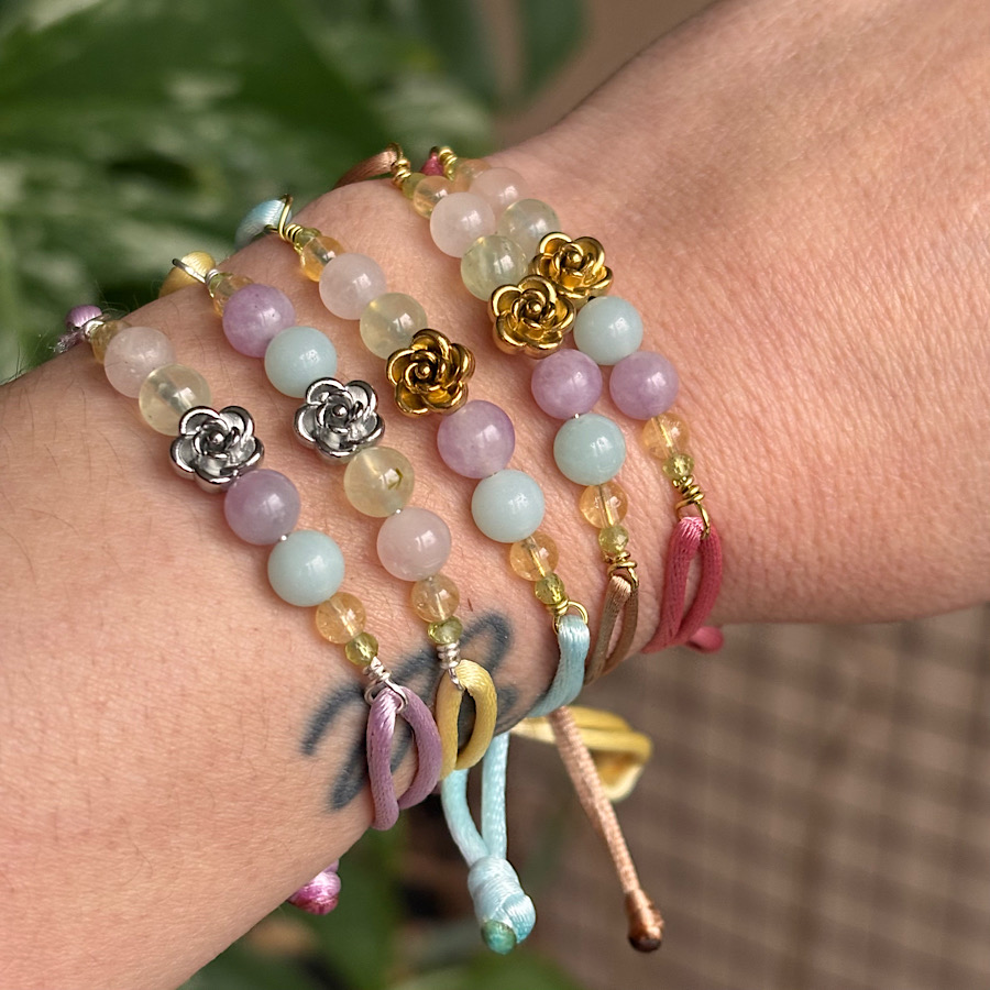 Lente fris edelsteen armband - Afbeelding 2