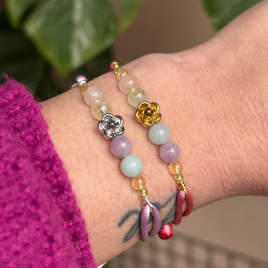 Lente fris edelsteen armband