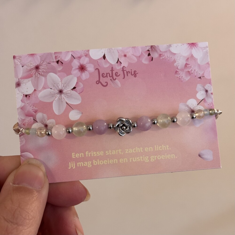 Lente fris edelsteen armband - Afbeelding 3