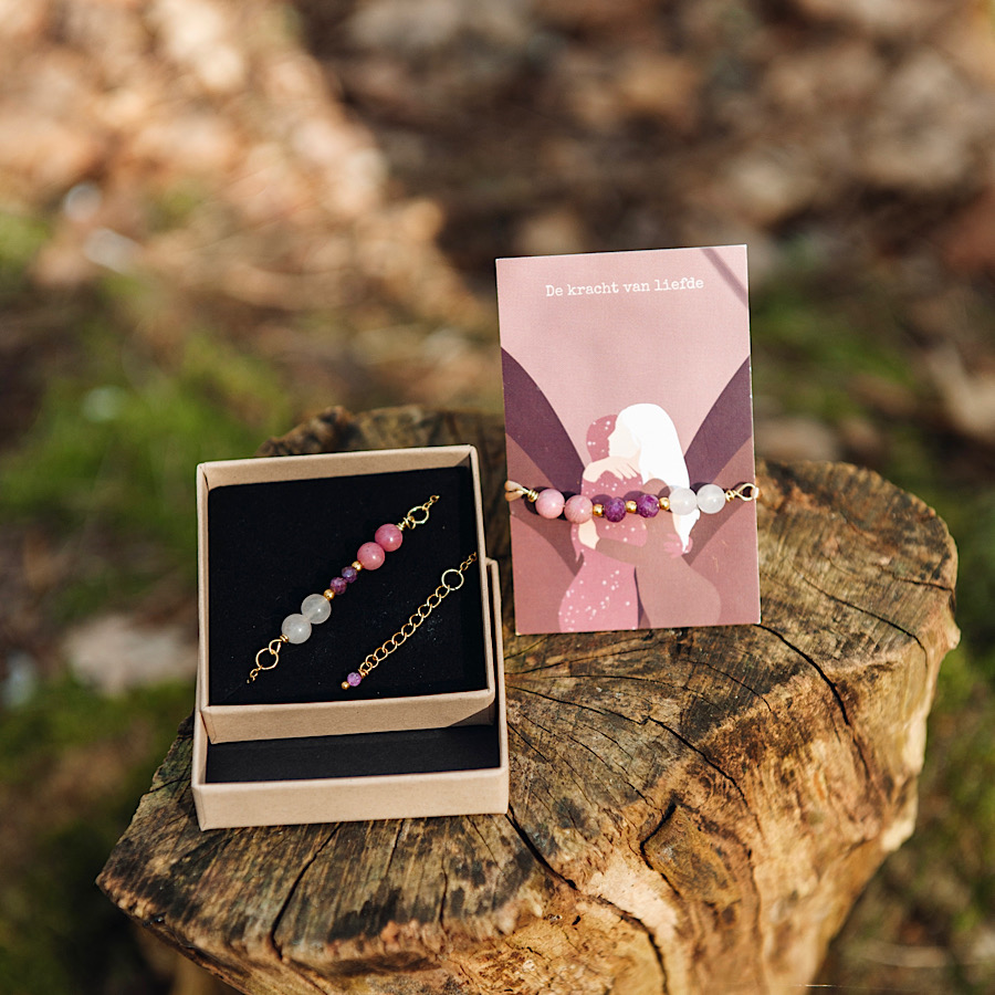 Affirmatie armband de kracht van liefde