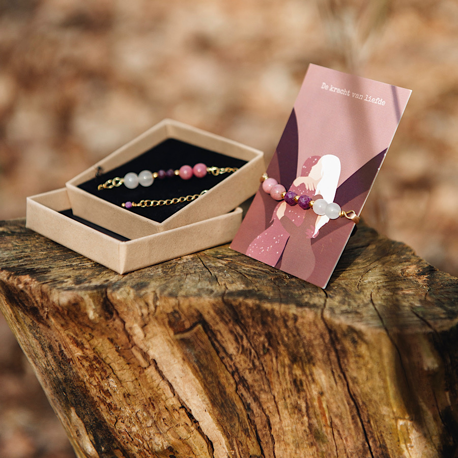 Affirmatie armband de kracht van liefde